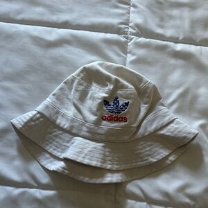 Adidas Off-White Bucket Hat with Logo